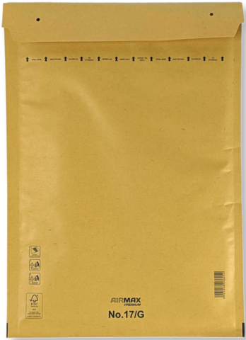 Luchtkussenenvelop 17/G 25 x 35 cm Bruin