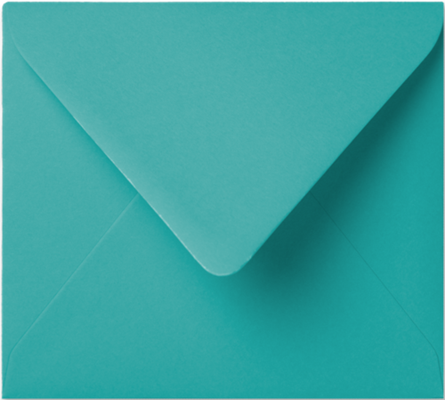 Envelop Seasons 12,5 x 14 cm Turquoise