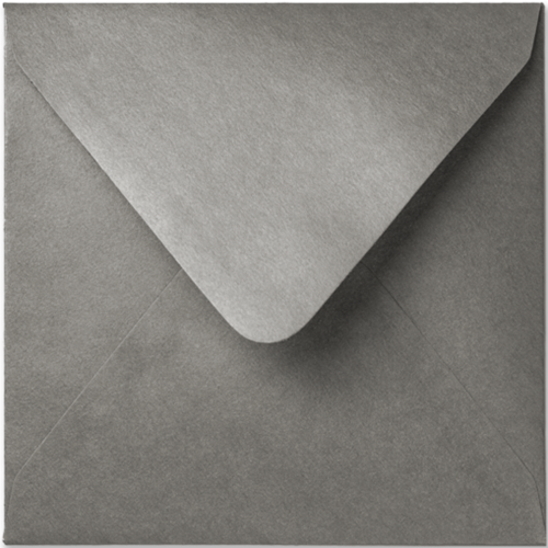 Envelop Rustic Metallic 16 x 16 cm Titanium