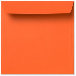 Envelop Specials 16 x 16 cm striplock donkeroranje