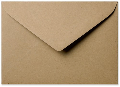 Envelop Kraft 15,6 x 22 cm natuurbruin