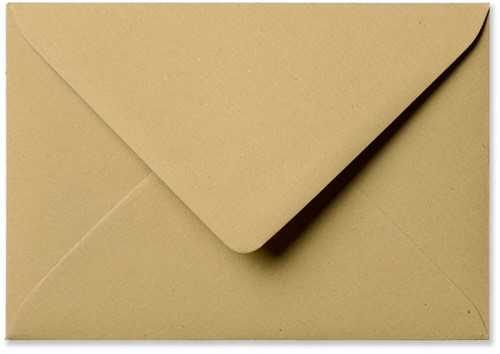 Envelop Kraft 13 x 18 cm lichtbruin
