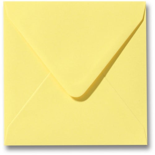 Envelop Roma 12 x 12 cm kanariegeel