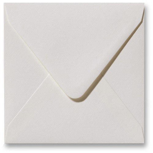 Envelop Fiore 14 x 14 cm gebroken wit