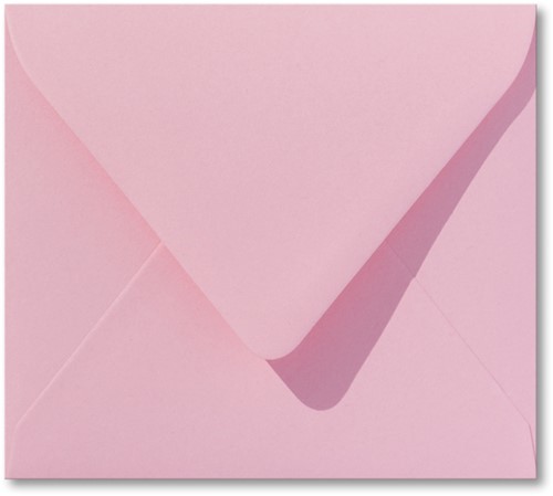 Envelop Roma 12,5 x 14 cm donkerroze