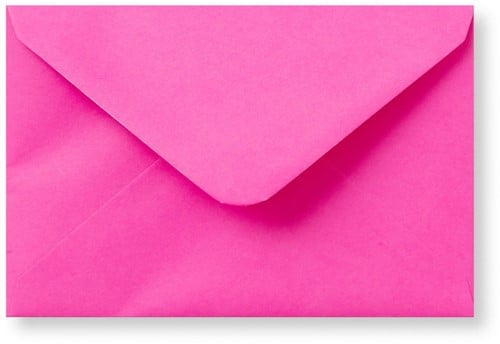 Envelop Roma 15,6 x 22 cm knalroze