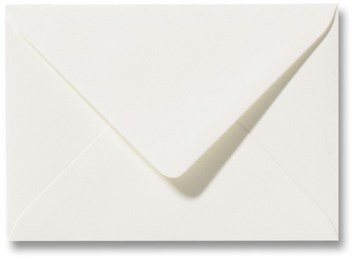 Envelop Fiore 15,6 x 22 cm ivoor