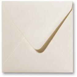 Envelop Fiore 16 x 16 cm ivoor