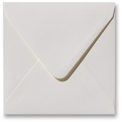 Envelop Fiore 16 x 16 cm gebroken wit
