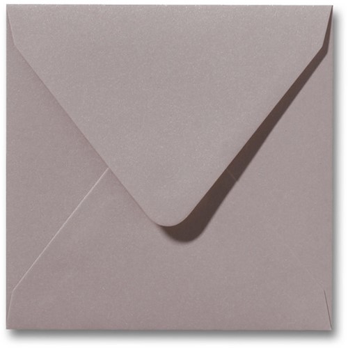 Envelop Metallic 16 x 16 cm caramel