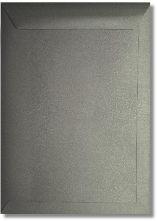 Envelop Metallic 22 x 31,2 cm silver pearl
