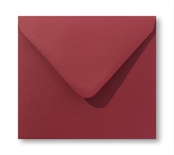 Envelop Vintage 12,5 x 14 cm retrorood