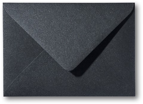 Envelop Metallic 11 x 15,6 cm black