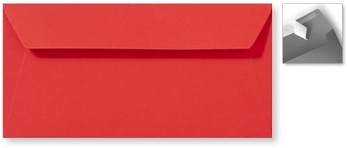 Envelop Specials 11 x 22 cm striplock koraalrood