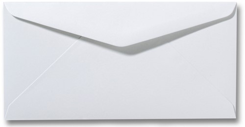 Envelop Roma 11 x 22 cm wit