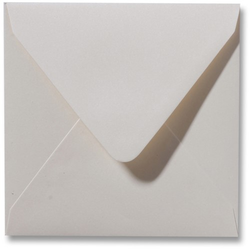 Envelop Metallic 12,5 x 14 cm ivory