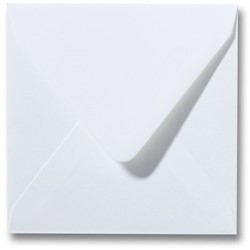 Envelop Fiore 12,5 x 14 cm gebroken wit