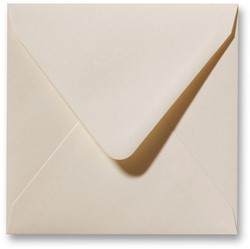 Envelop Fiore 12,5 x 14 cm creme