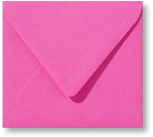 Envelop Roma 12,5 x 14 cm knalroze