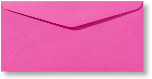 Envelop Roma 11 x 22 cm knalroze