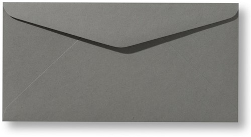 Envelop Roma 11 x 22 cm donkergrijs