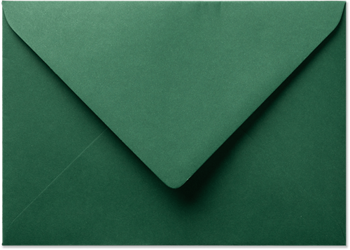 Envelop Seasons 11 x 15,6 cm Kerstgroen