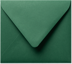 Envelop Seasons 12,5 x 14 cm Kerstgroen