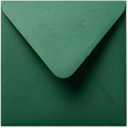 Envelop Seasons 14 x 14 cm Kerstgroen