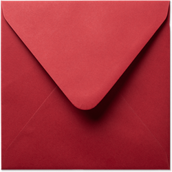 Envelop Seasons 16 x 16 cm Kerstrood