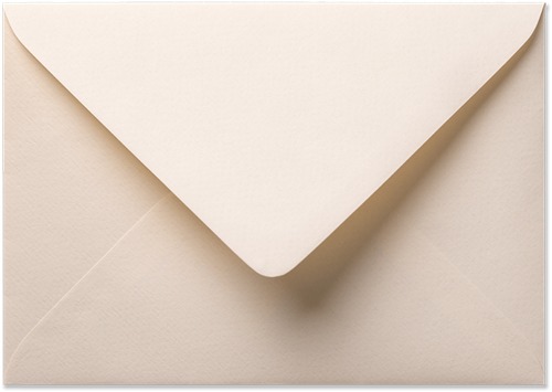 Envelop Vintage 12,5 x 17,6 cm ivoor
