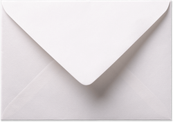 Envelop Vintage 12,5 x 17,6 cm wit
