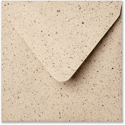 Envelop Circulair 16 x 16 cm cacao