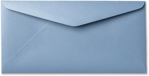 Envelop Metallic 11 x 22 cm ice blue