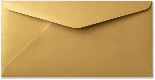 Envelop Metallic 11 x 22 cm gold rush