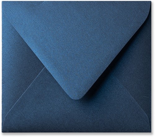 Envelop Metallic 12,5 x 14 cm midnight blue