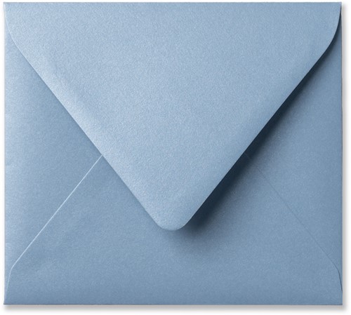Envelop Metallic 12,5 x 14 cm ice blue