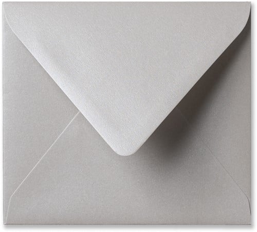 Envelop Metallic 12,5 x 14 cm platinum