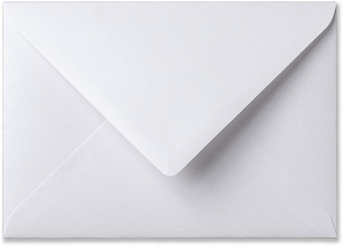 Envelop Metallic 12,5 x 17,6 cm extra white