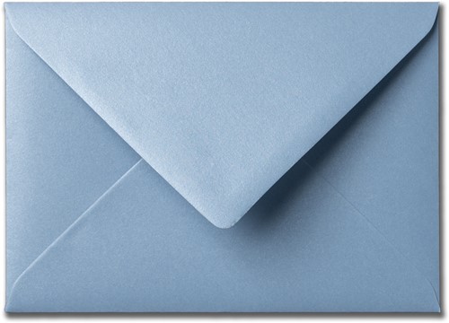 Envelop Metallic 12 x 18 cm ice blue