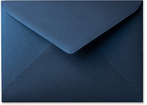 Envelop Metallic 15,6 x 22 cm midnight blue
