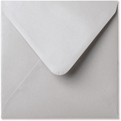 Envelop Metallic 16 x 16 cm platinum